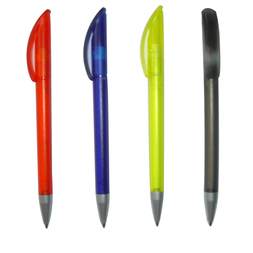 Plastic Click Pen 4colored